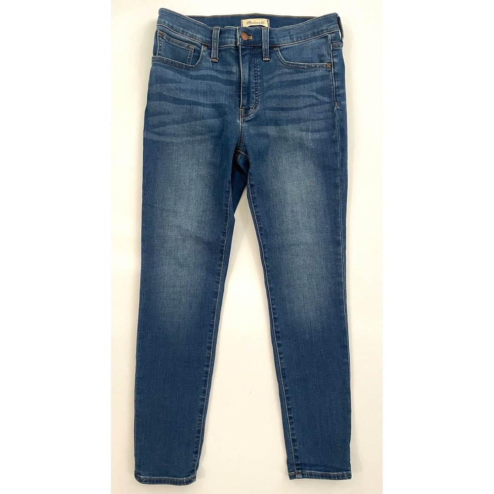 Madewell 9" Mid-Rise Skinny Jeans Patty Wash Blue Stretch M3003 Women's Size 28